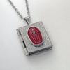 Jun An Retro Gothic Black Coffin Book Necklace
