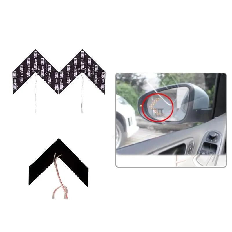 2 Pcs/Lot Car LED Lights Rear View Mirror Arrow Panel Light 12V Car Mirror Indicator Turn Signal Bulb Auto Rearview Mirror Light