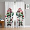 2pcs- Santa Claus Printed Curtains   Pole Bag Curtains   Christmas Decorations   Home Decorations   Room Decorations