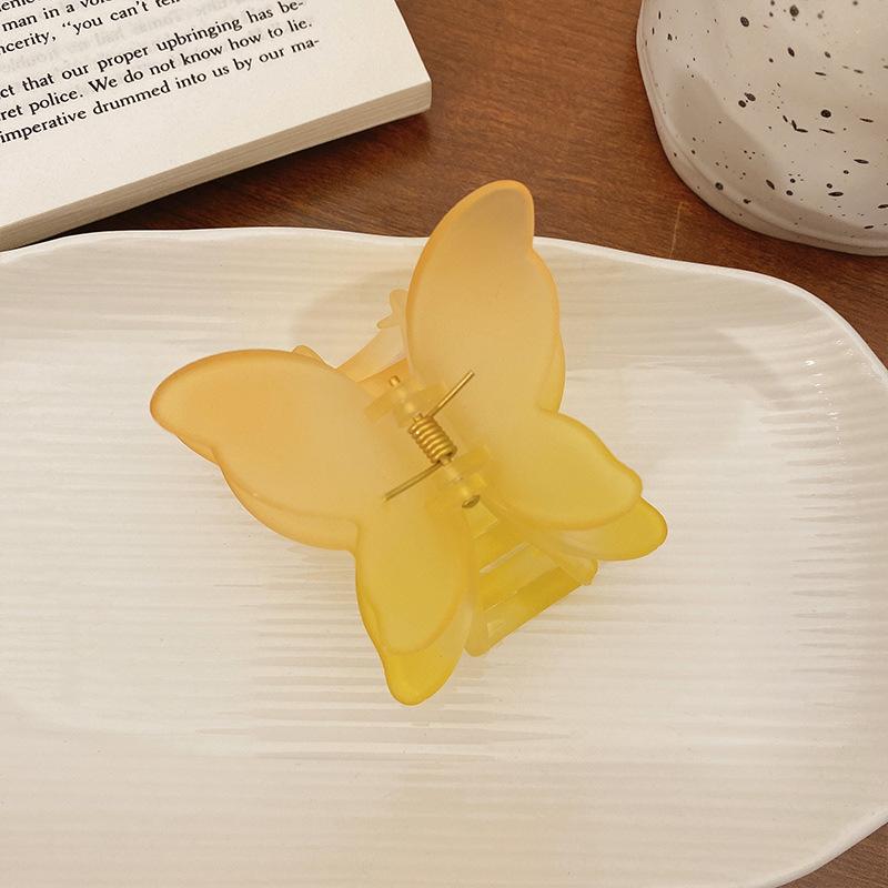 Matte Transparent Butterfly Hair Claws Clips for Women Girls Elegant Decorate Hairpins Headbands Fashion Korean Hair Accessories