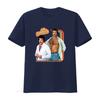 Tom Selleck 70s Retro Star T Shirt Vintage Macho Homage for Kids Throwback Style Vintage Washed Casual Unisex Stretched