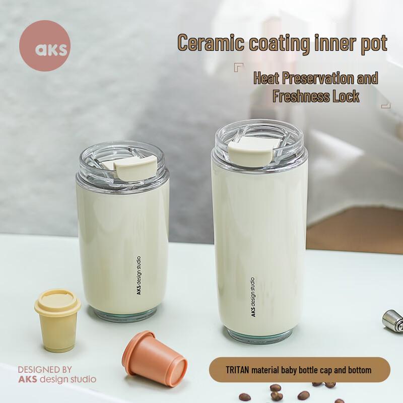 

AKS Cloud Ceramic Coated 316 Stainless Steel Thermal Coffee Mug