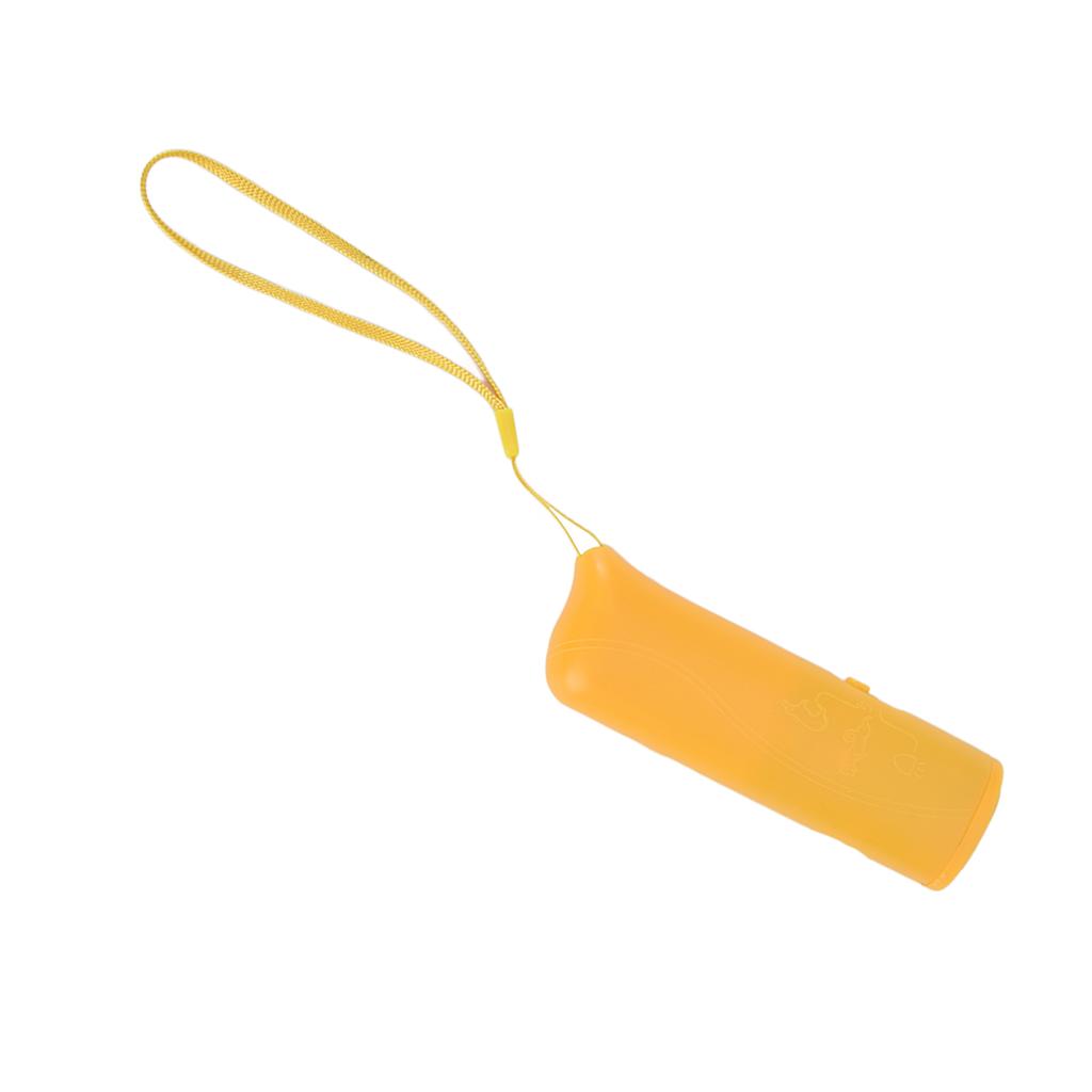 Ultrasonic Dog Trainer Device Portable Effective Dog Repeller for Barking Digging ChewingYellow
