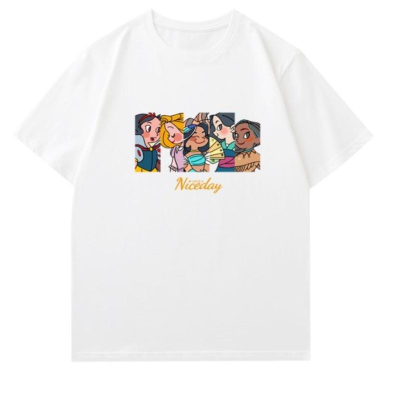 

New Haute Star Same Style Princess TShirt Womens Short Sleeve Korean Version Large Size Cotton Loose Short Sleeve Top S