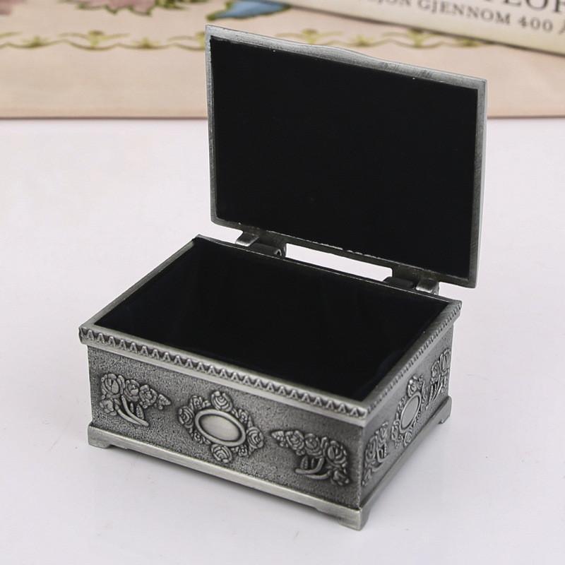 Storage Ring Creative Boxs Square Rose Earrings Stud Earrings Jewelry Gifts