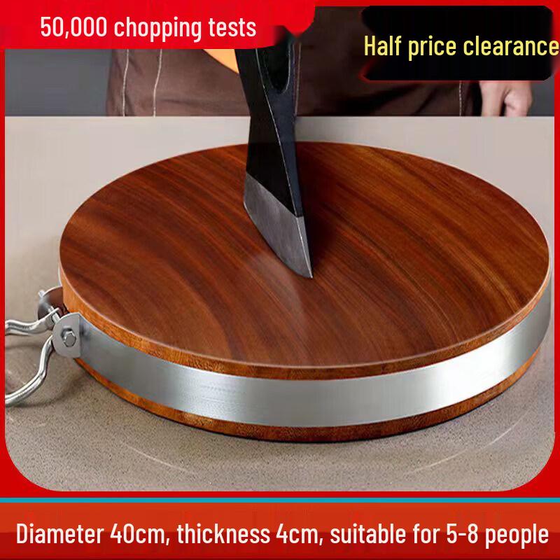 Qiewei Authentic Ironwood Round Chopping Block