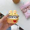 Kawaii Cartoon Rabbit Bluetooth Wireless Earphone Case for Apple AirPods 3 4 Pro 2 Soft Silicone Cover