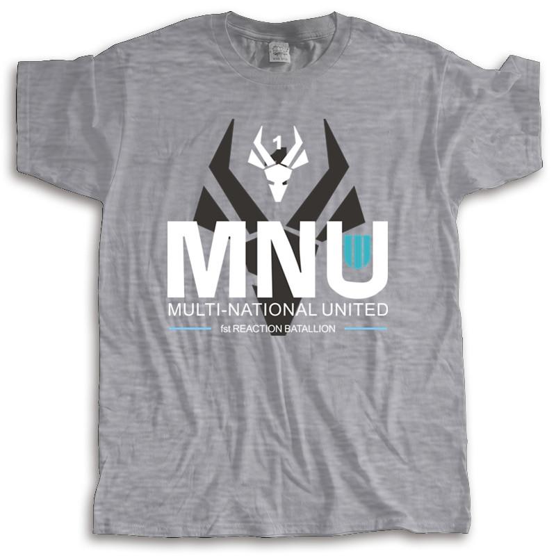 

Cotton Tshirt mens summer Tops MNU 1 multinational united Tshirt based on the 2009 film District 9 Casual pride t shirt 4XL