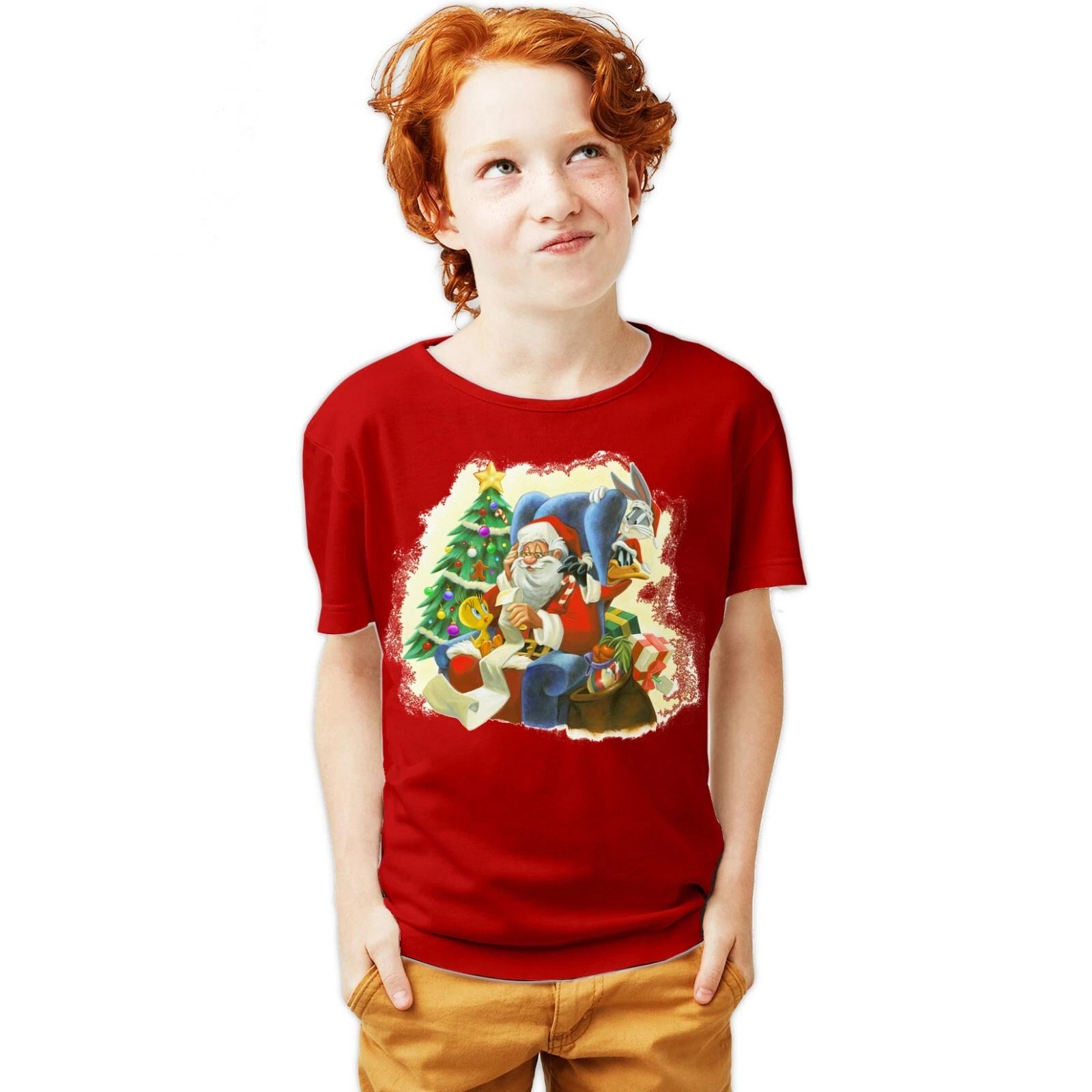 Looney Tunes Looney Tunes Xmas Santa Official Youth T-Shirt For 12-14 Years 140