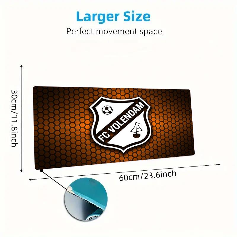 FC Volendam Color Mouse Pad Large Gaming Table Cushion Non-slip Laptop Tablet Big Mousepad XXL Mat Mini PC Playmat With Lock edge