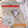 4Pairs Magnetic Brooch To Fridge Magnet Converter Badge Magnetic Conversion Kit Badge