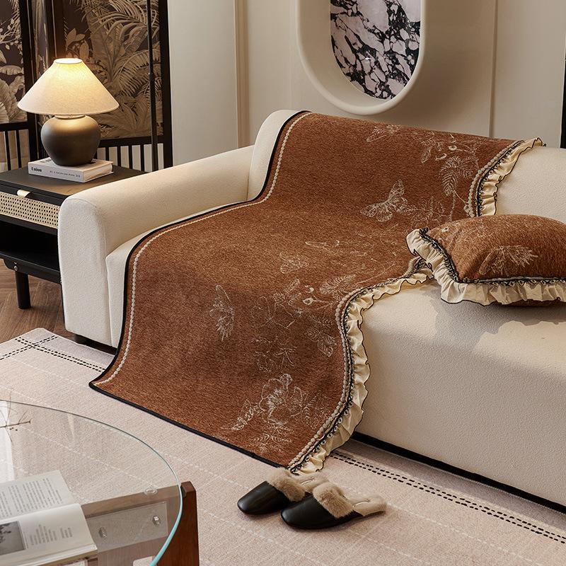 French Retro Sofa Cushion High-End Special-Shaped Cover Towel  New Non-Slip Seat Cushion High-End Sofa Cover