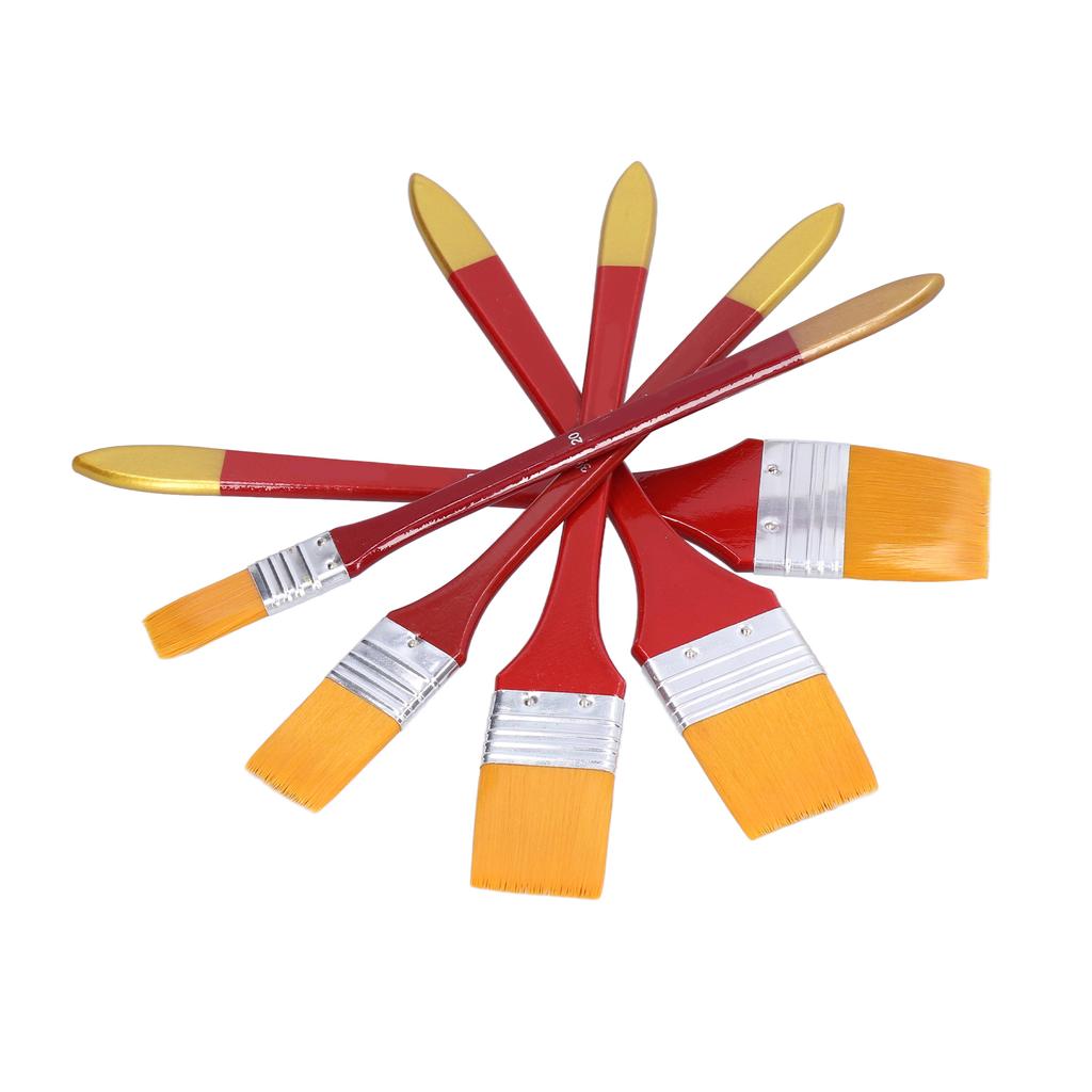 Paint Brush High Temperature Resistance Feel Comfortable Recyclable 5 Different Sizes Oil Paint Brushes