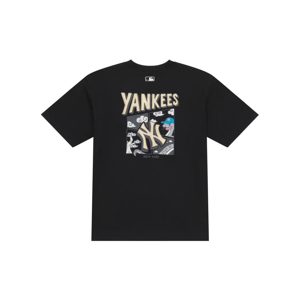 MLB New York Yankees SS25 T Shirt Unisex Black 3ATSQ0251-50BKS