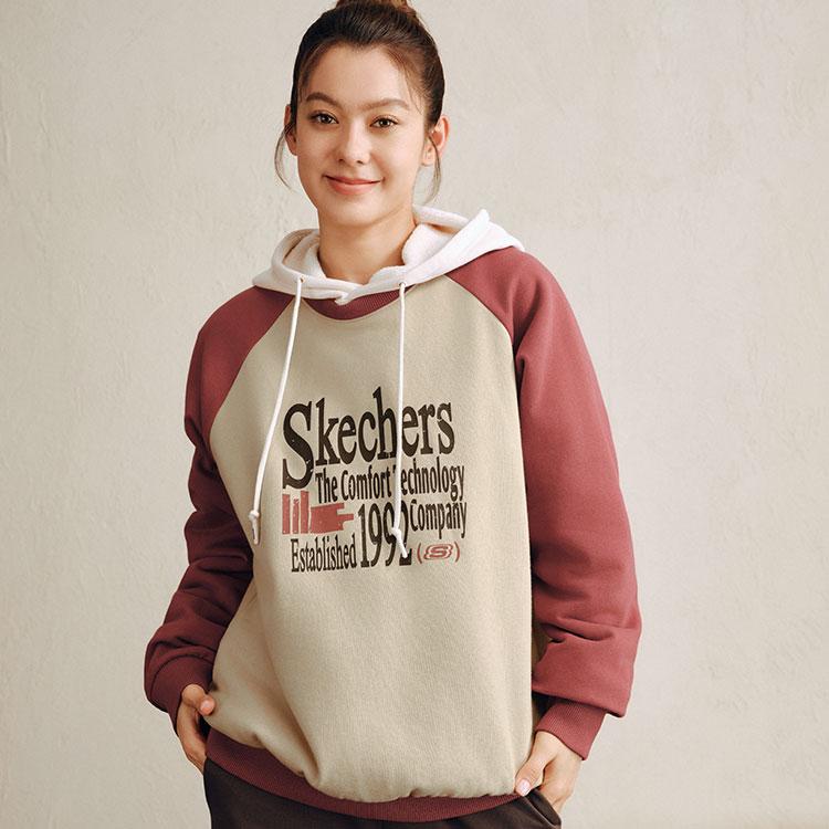 Skechers Sweatshirts Unisex Irish Cream-028R Crew Neck Moderate Regular L325U037-028R