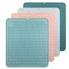 Durable Flexible Silicone Pot Holder Tableware Pad Coasters Trivet Silicone Pot Holder Non Slip Heat Resistant Hot Pad  Light Green