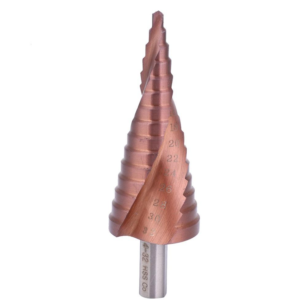 Triangular Shank Hole Opening Tool High Speed Steel M35 Hole Reamer Step Drill Bit Set Counterbore
