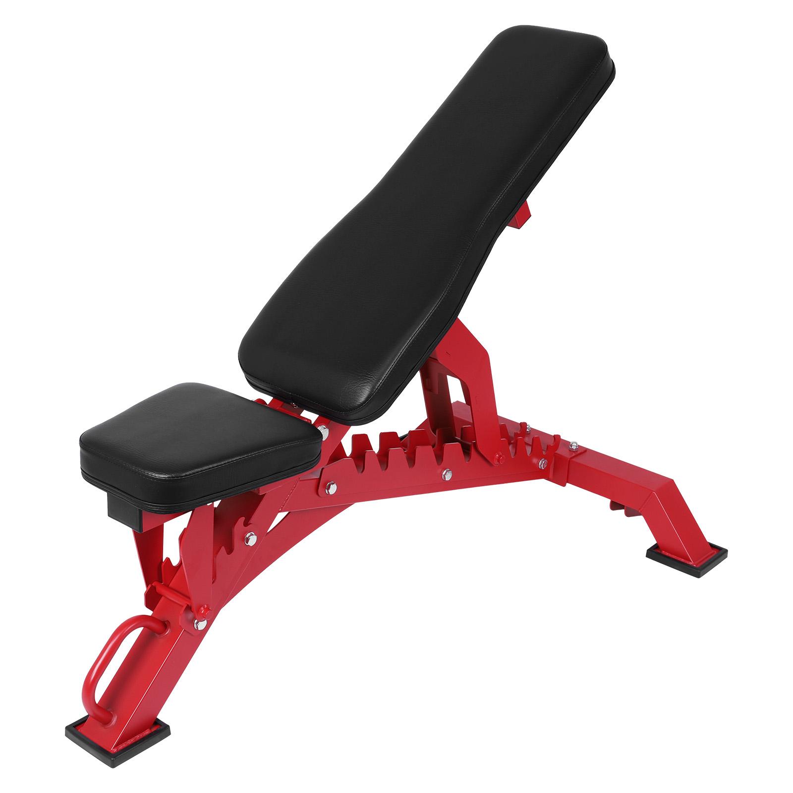 Versatile Adjustable Weight Bench Incline Flat Decline Exercise Bench Heavy Duty for Home Gym Strength Training and Bench Press красный