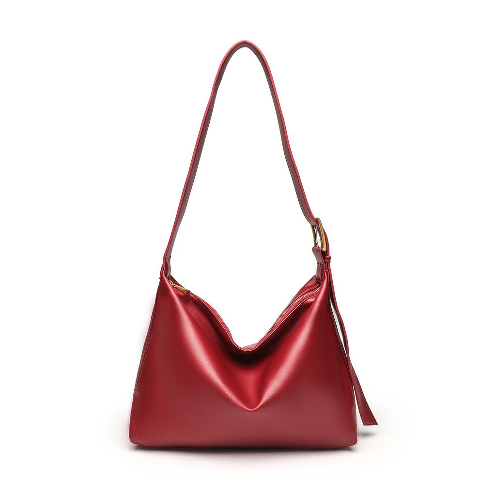 Soft Leather Shoulder For Women Minimalist Large Capacity Tote Bag Women's Trend New Cvenient Commuting Bag Underarm Bag