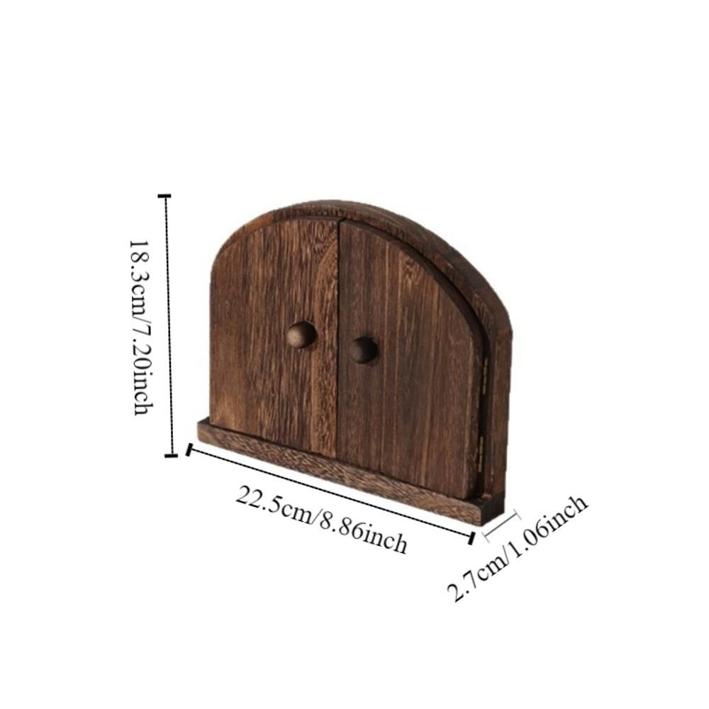 Rustic Style Solid Wood Switch Cover Self Adhesive Outlet Cover Switch Protector  Living Room
