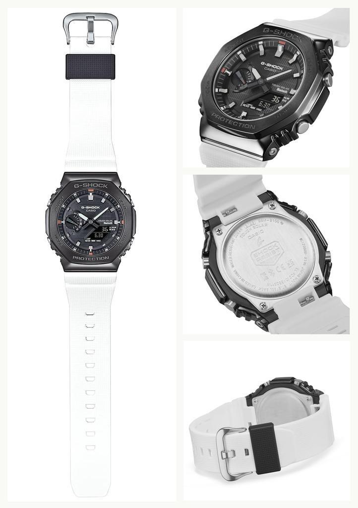 Watch Equipped with Tough Uses Environmentally Friendly White [Casio] G-Shock [] Bluetooth, Solar, Materials, GBM-2100B-7AJF, Men's,
