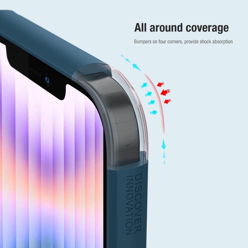 NILLKIN PC + TPU Shield Pro Magnetisk Telefondeksel For iPhone 15 Pro Max 15 Plus 15 Pro Deksel Ultratynt Anti-fingeravtrykk Bakdeksel