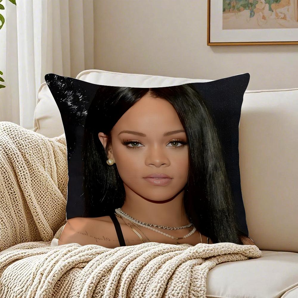 

singer fashionable RRihanna Cushion Cover Pillowcase Antidustmite living Room Sofa Decor Cushion Room 30X30cm