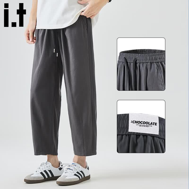 

CHOCOOLATEit Men s Cropped Cotton Casual Straight-Leg Pants 2XL