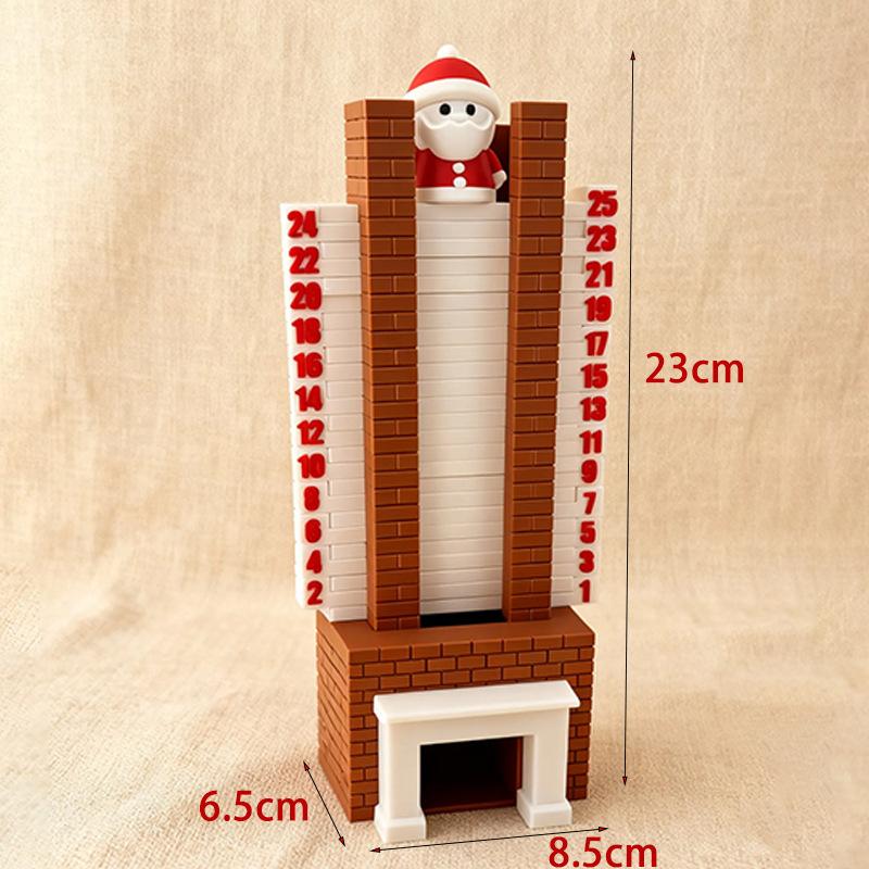 

Творчий DIY Складання Різдвяний димар зворотний відлік календар прикраса 24 дні зворотний відлік Орнамент Головна святкова прикраса робочого столу