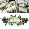 Simulation Flower Artificial Silk Rose Flower For Wedding Reception Chair Back Flower Arrangement Bridal Showers Party