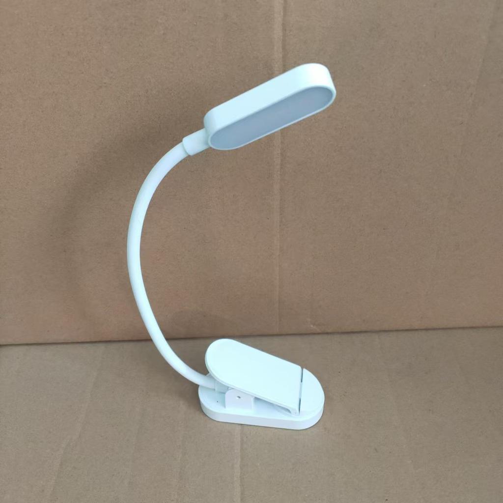 USB Rechargeable LED Clip-On Reading Lamp: Eye Protection, Portable Mini Desk Light for Students and Night Reading