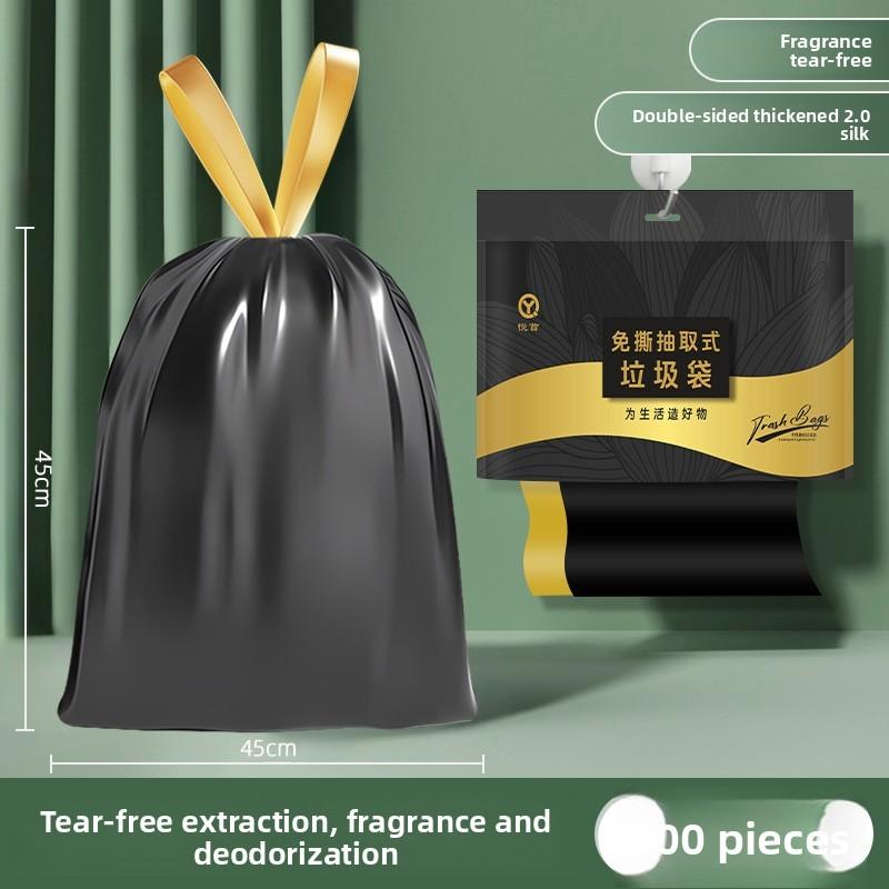 Heavyduty Pe Drawstring Garbage Bags For Kitchen And Office
