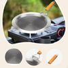 , Portable Stainless Steel Crepe Pan, Suitable for Gas And Induction Hobs,