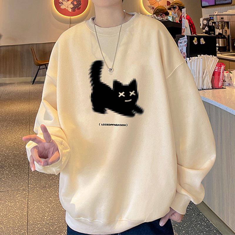 Men's 2025 Retro Casual Long Sleeve Sweatshirt - Trendy, Loose, and Versatile Round Neck Top