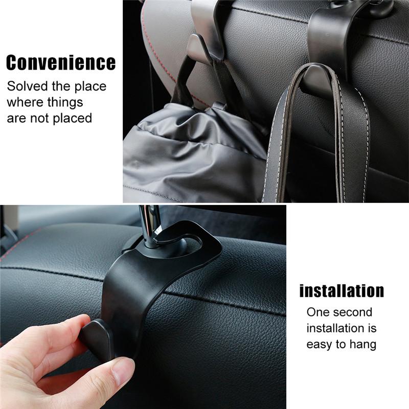 Universal Car Seat Back Hanger Car Seat Headrest Hook Storage Hanger Vehicle Back Seat Hidden Hook Auto Interior Car Accessories