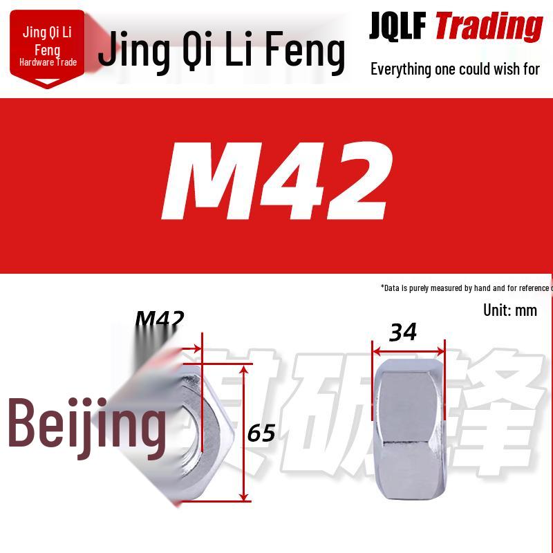 316 Stainless Steel Locking Hex Nut, M2-M64