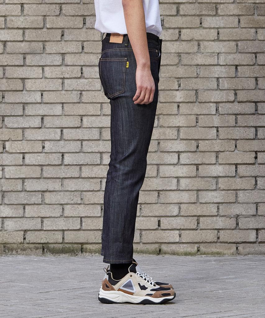 Pillogeulaem Retina Crop Raw Denim Pants