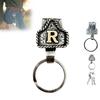 Western Cowboy Letter Keychain, Vintage Handmade Letter  Initial Keychain Clip, Personality Metal Key Chain For Belt