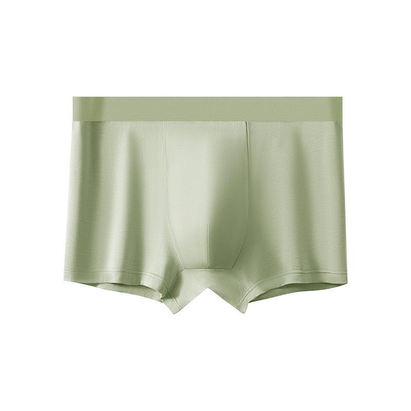 Men's 7A Antibacterial Long-Staple Cotton Underwear - Breathable, Solid Color, Pure Cotton