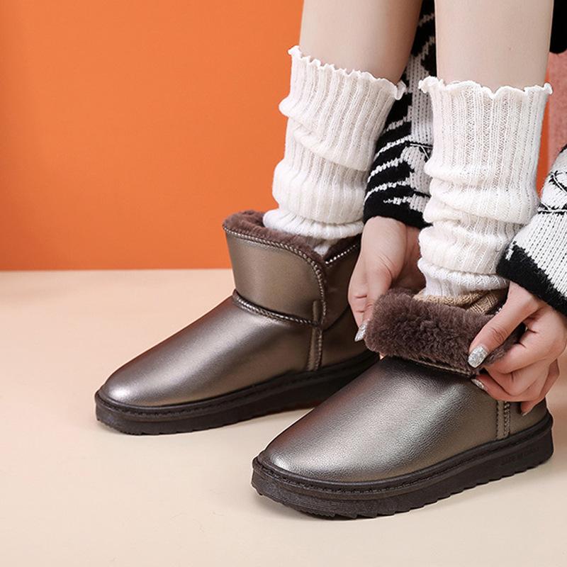 Support Customized Winter Snow Boots, the Same Non-slip, Waterproof and Wear-resistant Thick-soled Piled and Thickened Snow Thick Cotton Shoes for Me