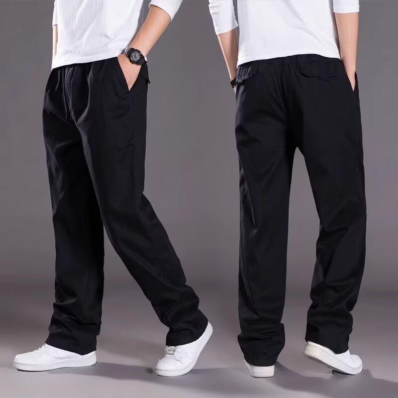 Pantaloni da Lavoro Larghi Taglie Forti da Uomo Gamba Dritta Casual da Esterno 2026