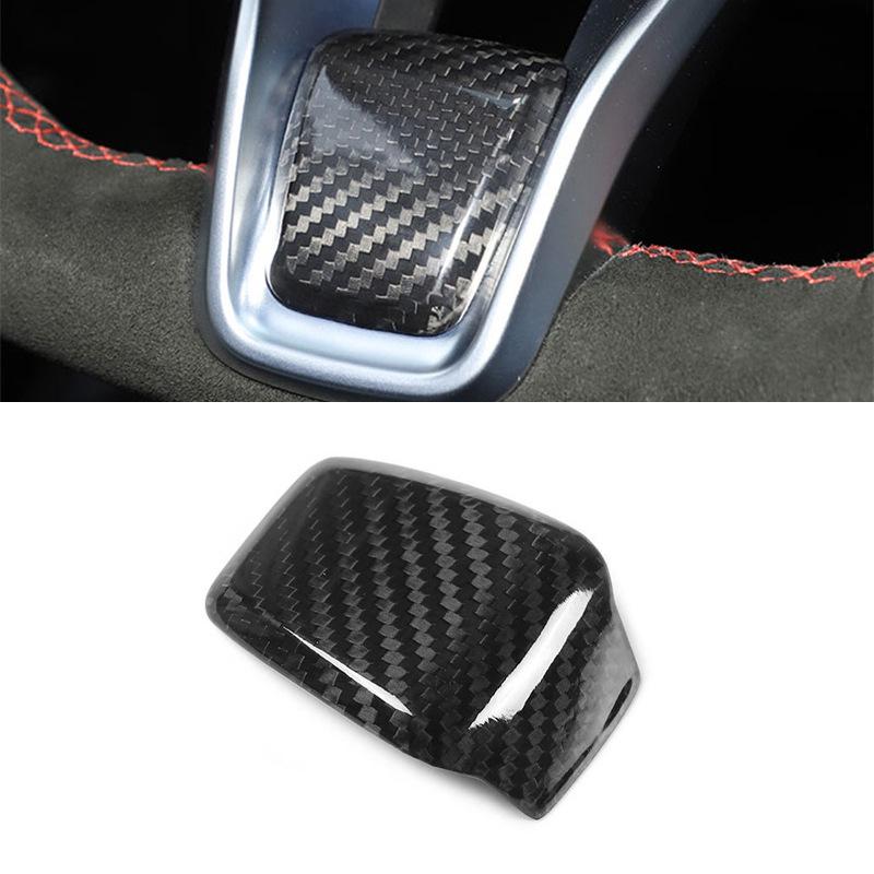 Real Carbon Fiber Steering Wheel Trim for 2020-21 Alfa Romeo Giulia/Stelvio