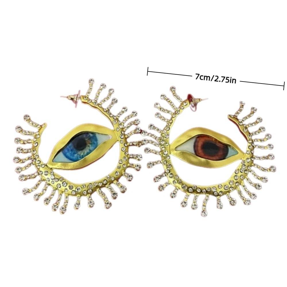 Vintage Big Eyes Dangle Earrings Resin Eyes Earring Corsage Fashion Eye Brooch For Women Jewelry