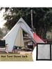 DIY Hot Tent Stove Jack Flame-Retardant Stove Jack Kit Tent Chimney Furnace Pipe Window Fireproof Pad for Firewood Stove Tents
