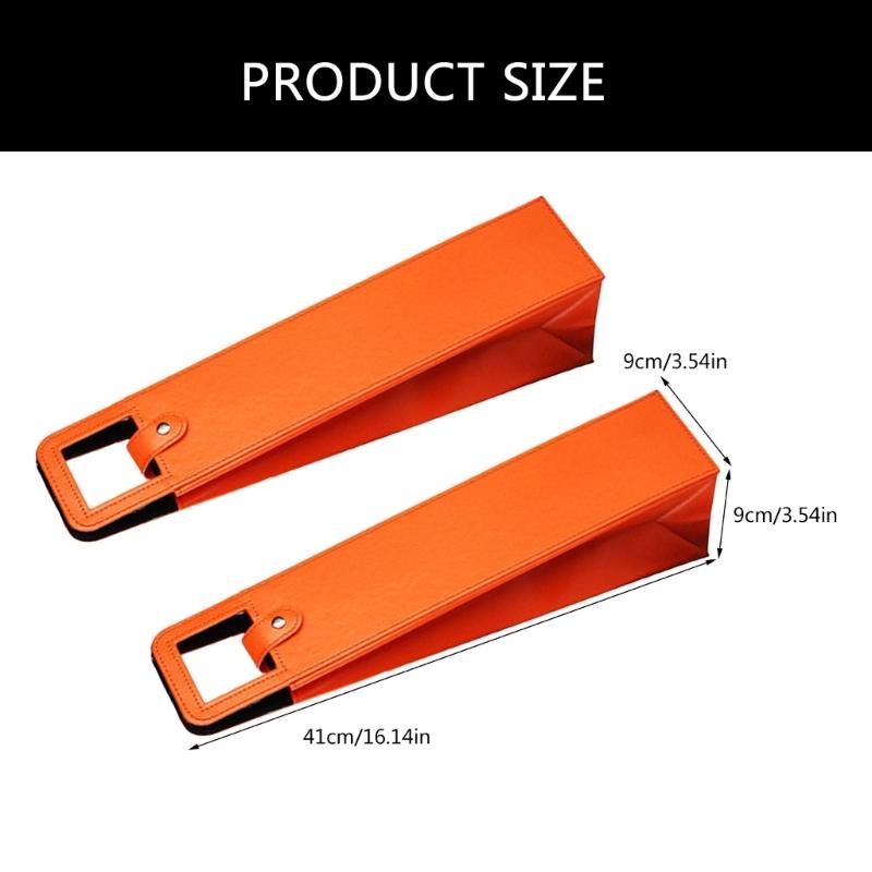 Set of 2 Leather Wine Bottle Carrying Case Foldable Champagne Holder for Safe Transport Elegant Wine Storage Organizers