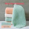 Lace Plaid Absorbent Dishcloth - Degreasing, Hand, and Kitchen Towel for Cleaning
