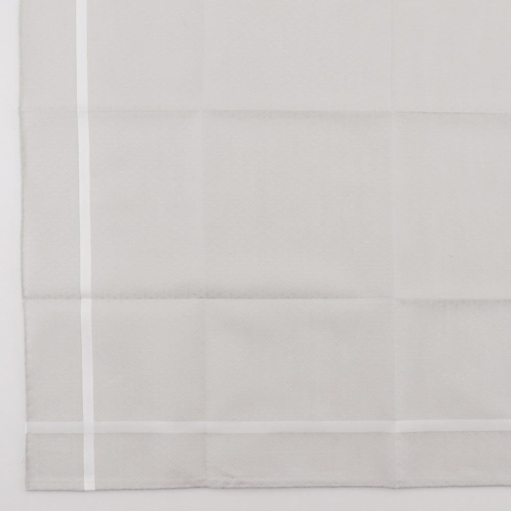 Hermes Jacquard H Handkerchief Handkerchief 2 Pieces Set Gray / Light Blue Cotton Mens Used