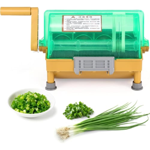 

Manual Green Onion Cutter, Professional Green Onion Cutter, Cuts to 3mm Thick, Suitable for Large Batch Processing of Green Onions, Cilantro, Chives,