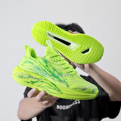 Autumn New Couple Shoes Ultra-light Carbon Plate Non-slip Sports Shoes Running Racing Shoes Casual Student Fashion Running Shoes