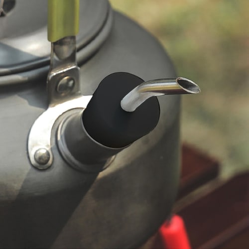 Kettle Spout Extension Nozzle, Teapot Kettle Extension Nozzle - Outdoor Coffee Pot Spout Camping Portable Stainless Steel Teapot Extension Spout Hand